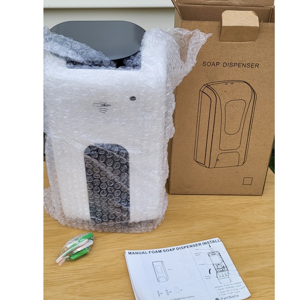 Automatic Touchless Soap Dispenser 1200mL White Wall Mount Foam Liquid Sanitizer